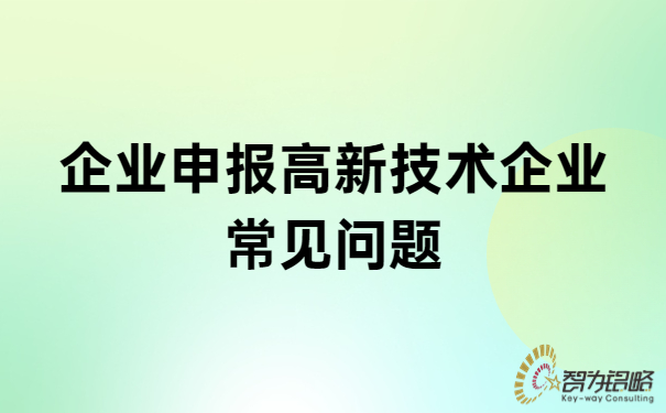 企業(yè)申報高新技術(shù)企業(yè)常見問題.jpg