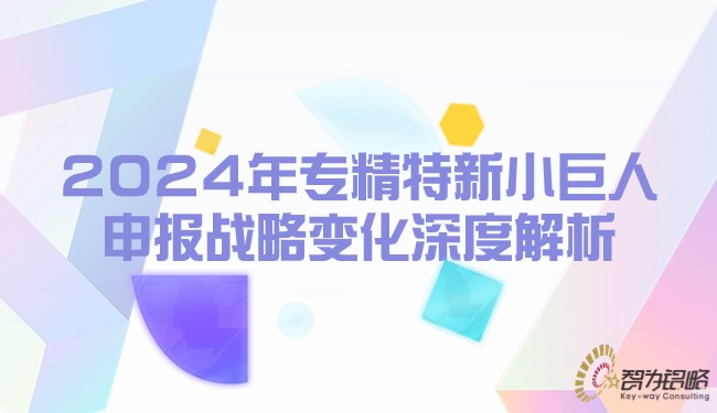 2024年專精特新小巨人申報(bào)戰(zhàn)略變化深度解析.jpg